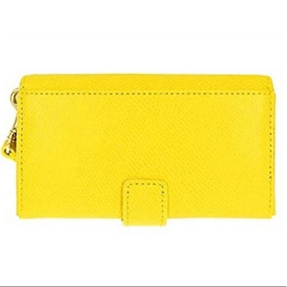 Coach Crossgrain Leather Phone Clutch Wristlet - Picture 13 of 13